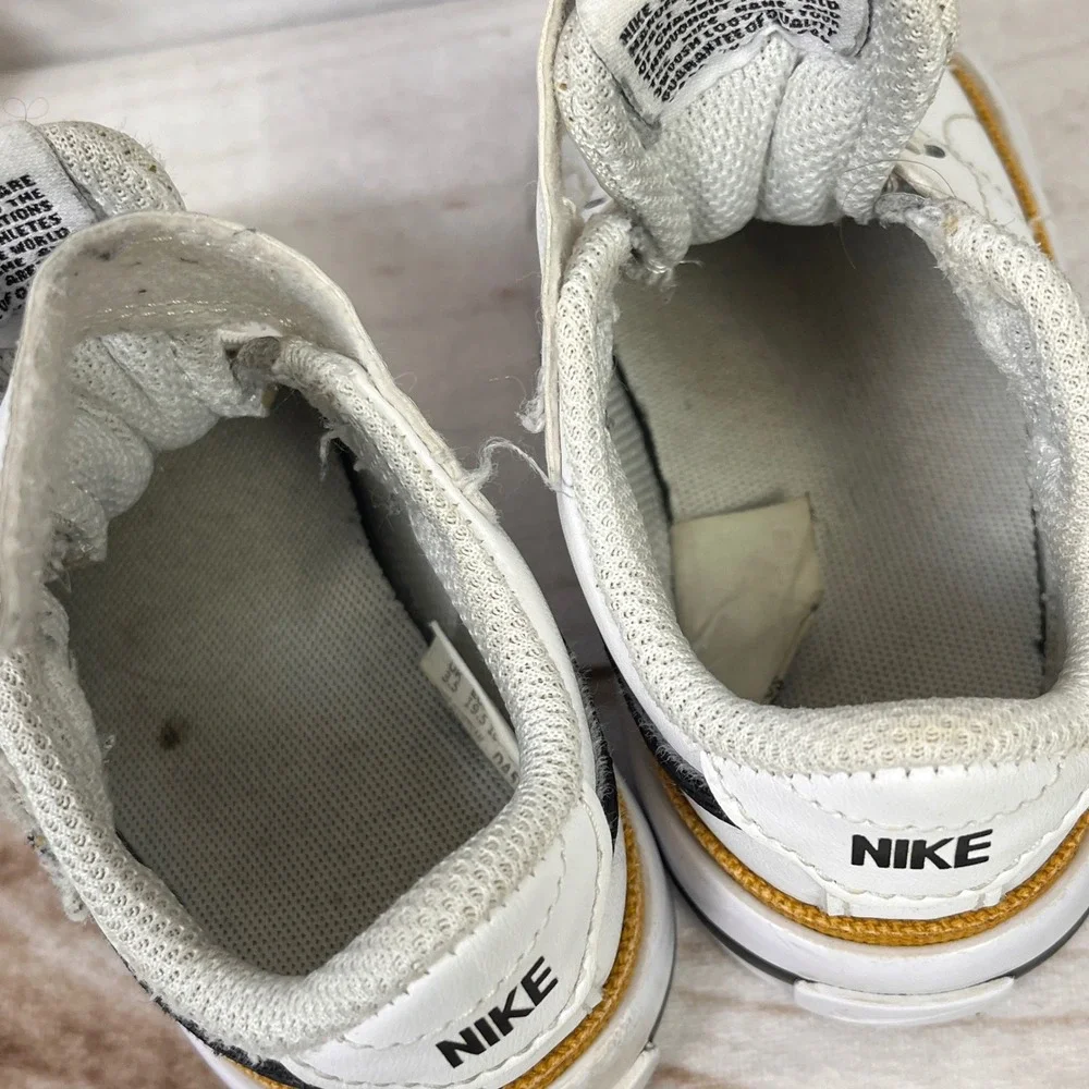 Nike‎ Court Legacy Toddler Sneakers White Black Shoes Tennis Kids 4C
